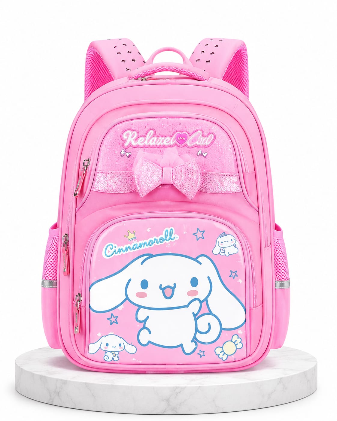 Kids' Kuromi Multi-Compartment Water-Resistant School Backpack – 4 Colors