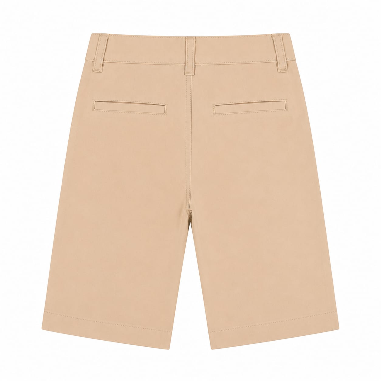 Boys' Flat-Front School Uniform Shorts – Khaki & Navy