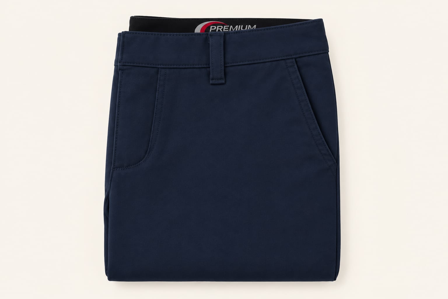Girls' Flat-Front School Uniform Pants – Navy Blue & Khaki