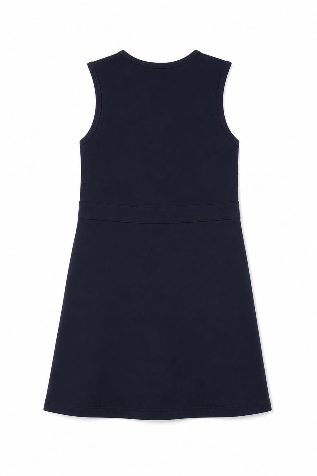 Premium Wear Girls' Front-Button Pleated School Uniform Jumper – Khaki & Navy Blue