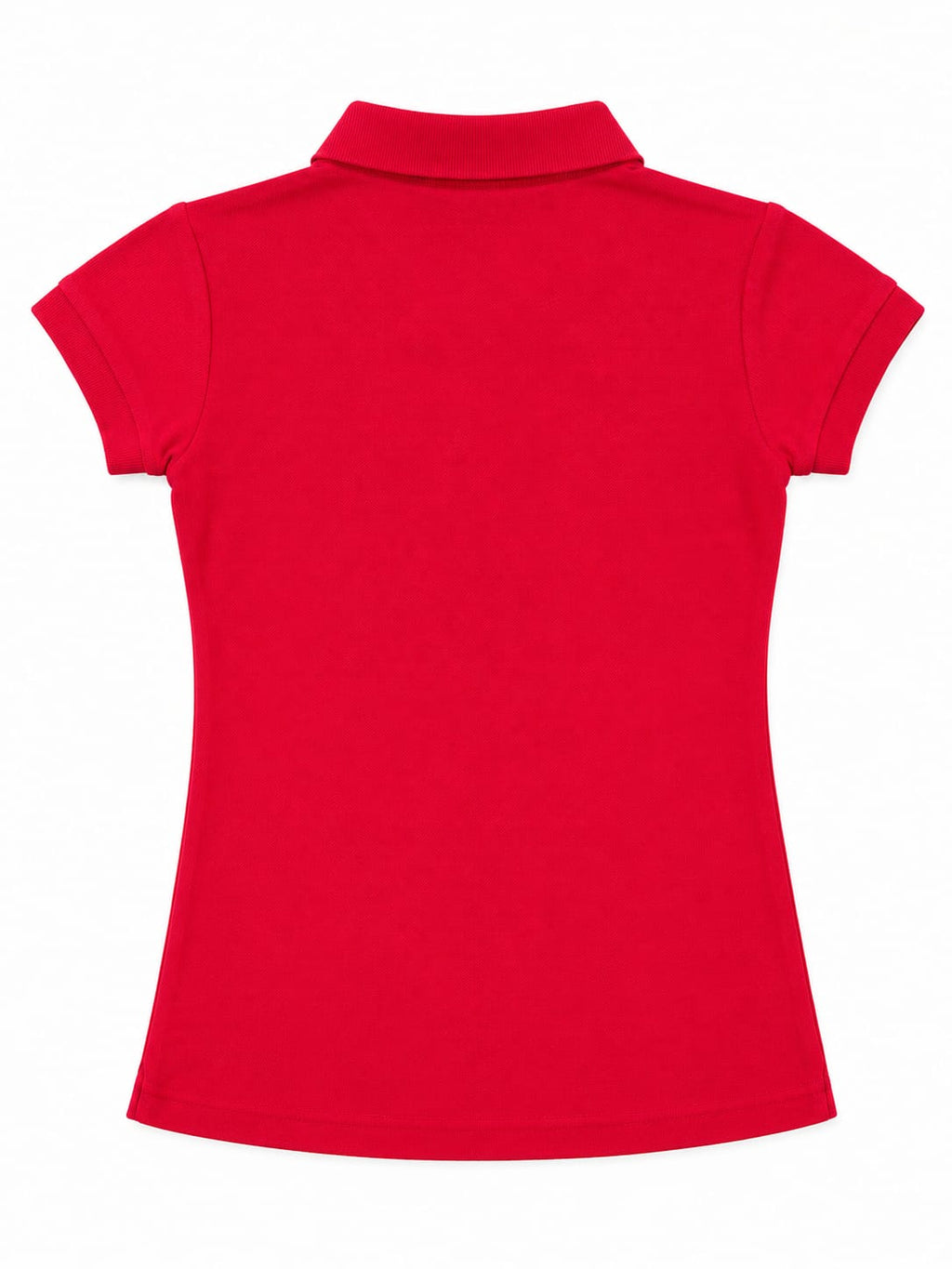 Girls' Short-Sleeve School Uniform Polo Shirts (2-Pack) – Red