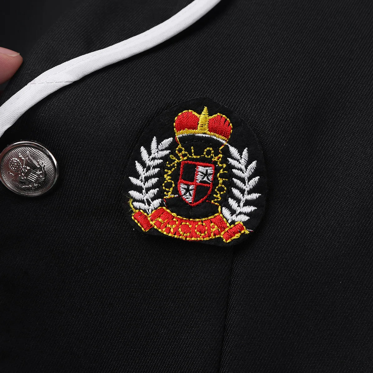 Kids Teens Japanese School Uniform Cosplay Student Costume Girls British Style School Uniform Coat with Shirt Tie Mini Skirt Set