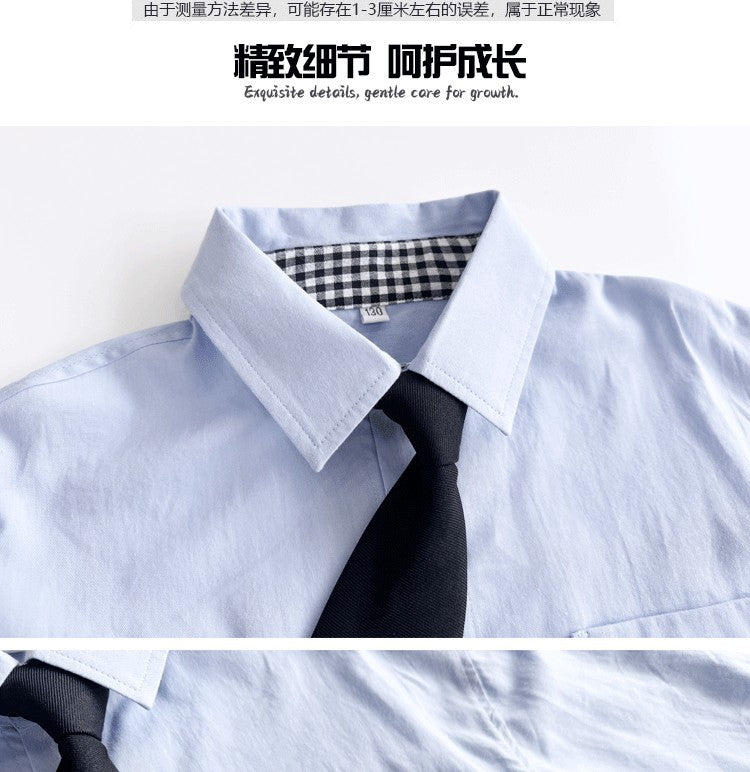 Boys Polo Shirts 2026 Autumn Spring T-shirts for Kids School Uniform Children White Blouse Teenager Outerwear Baby Outfits