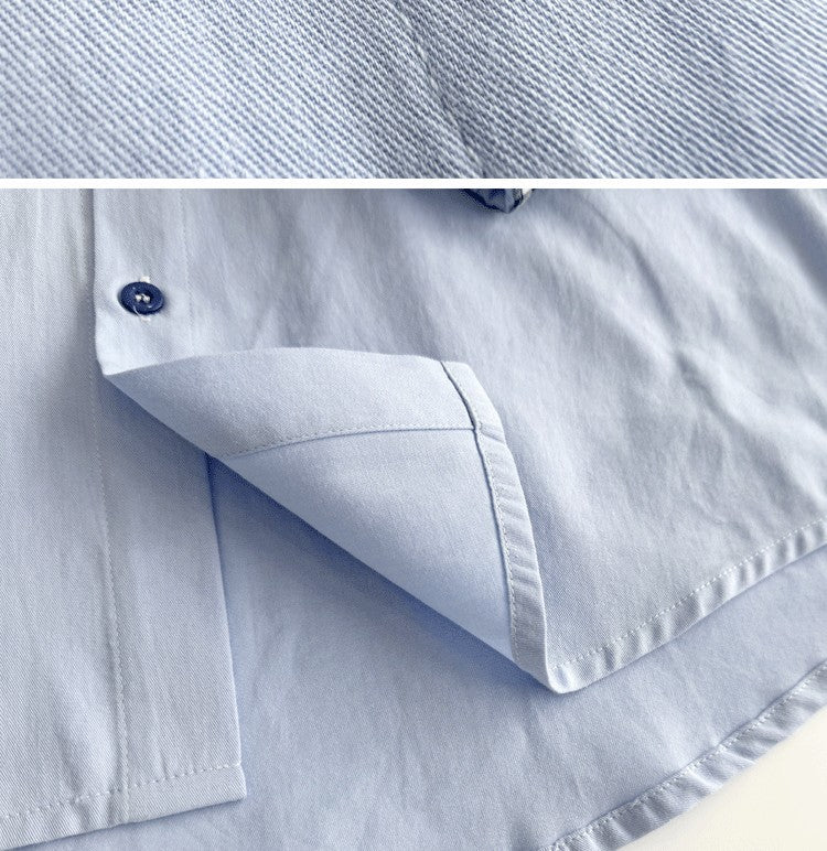 Boys Polo Shirts 2026 Autumn Spring T-shirts for Kids School Uniform Children White Blouse Teenager Outerwear Baby Outfits