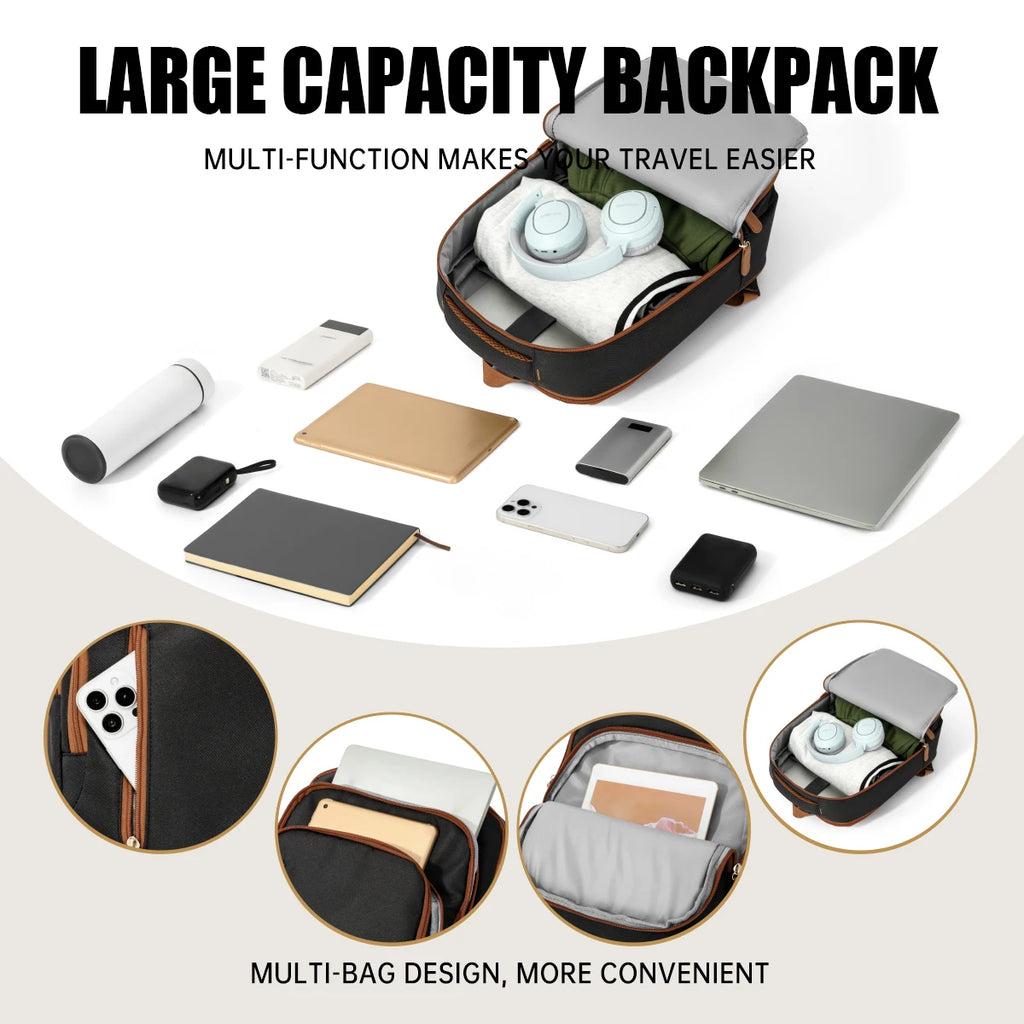 High School Backpack for Girls, Stylish School Bag for Junior High and College Students, Large Capacity Laptop Backpack for Men, Suitable for Business Trips, Commuting, and Outdoor Activities