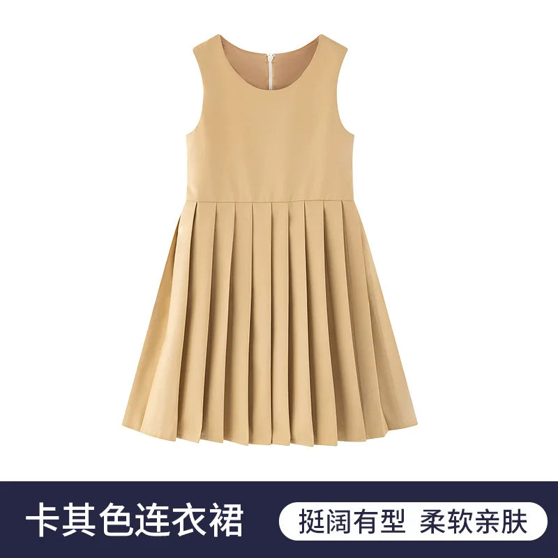 School Uniform Preppy Girls Clothes for Teenagers Baby Elegant Dress  Spring Autumn Children Costumes 8 10 12 13 Years