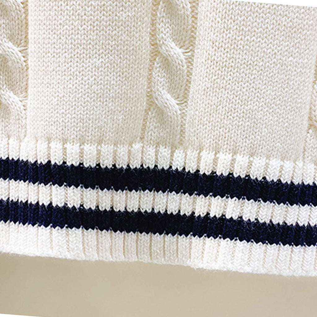 Boys Girls School Uniform Waistcoat Casual Knitted Sweater Vest V Neck Preppy Style Outerwear Children Spring Autumn Clothing