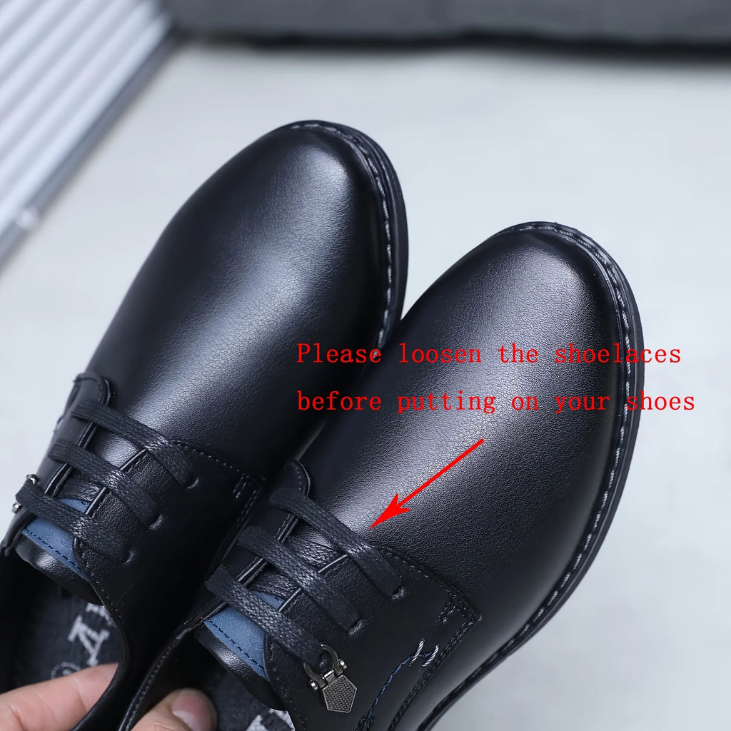 Kids Boys Black Lace Up Oxford Shoes Formal School Uniform Footwear For Boys
