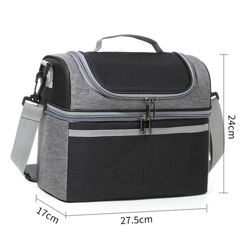 Insulated Lunch Bag Large Lunch Bags For Women Men Reusable Lunch Bag With Adjustable Shoulder Strap
