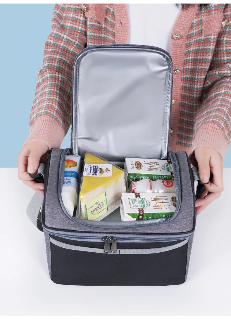 Insulated Lunch Bag Large Lunch Bags For Women Men Reusable Lunch Bag With Adjustable Shoulder Strap