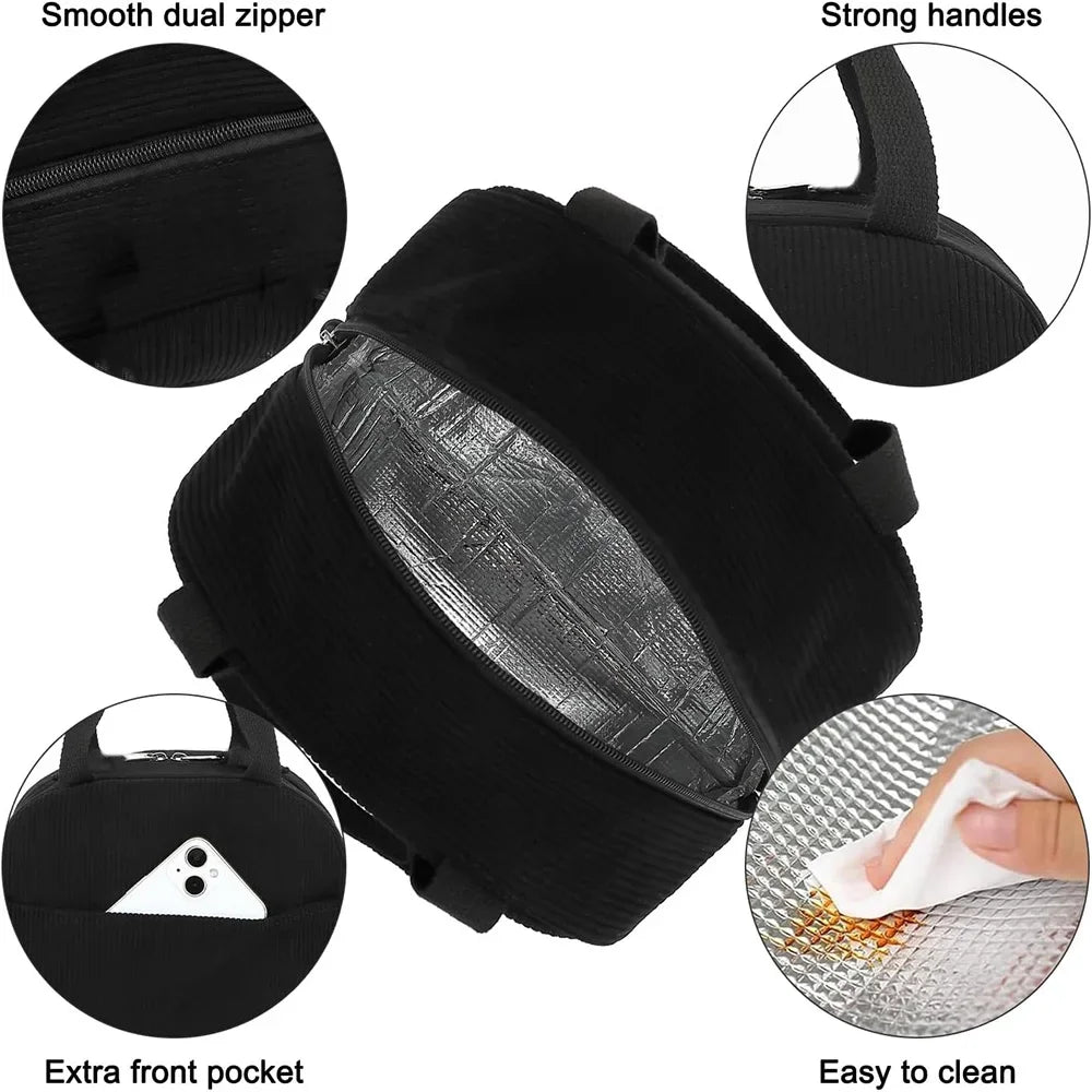Lunch Bag for Women Men Cute Lunch Bag Insulated Lunch Box with Reusable Lunchbag for Work, Picnic, Beach or Travel