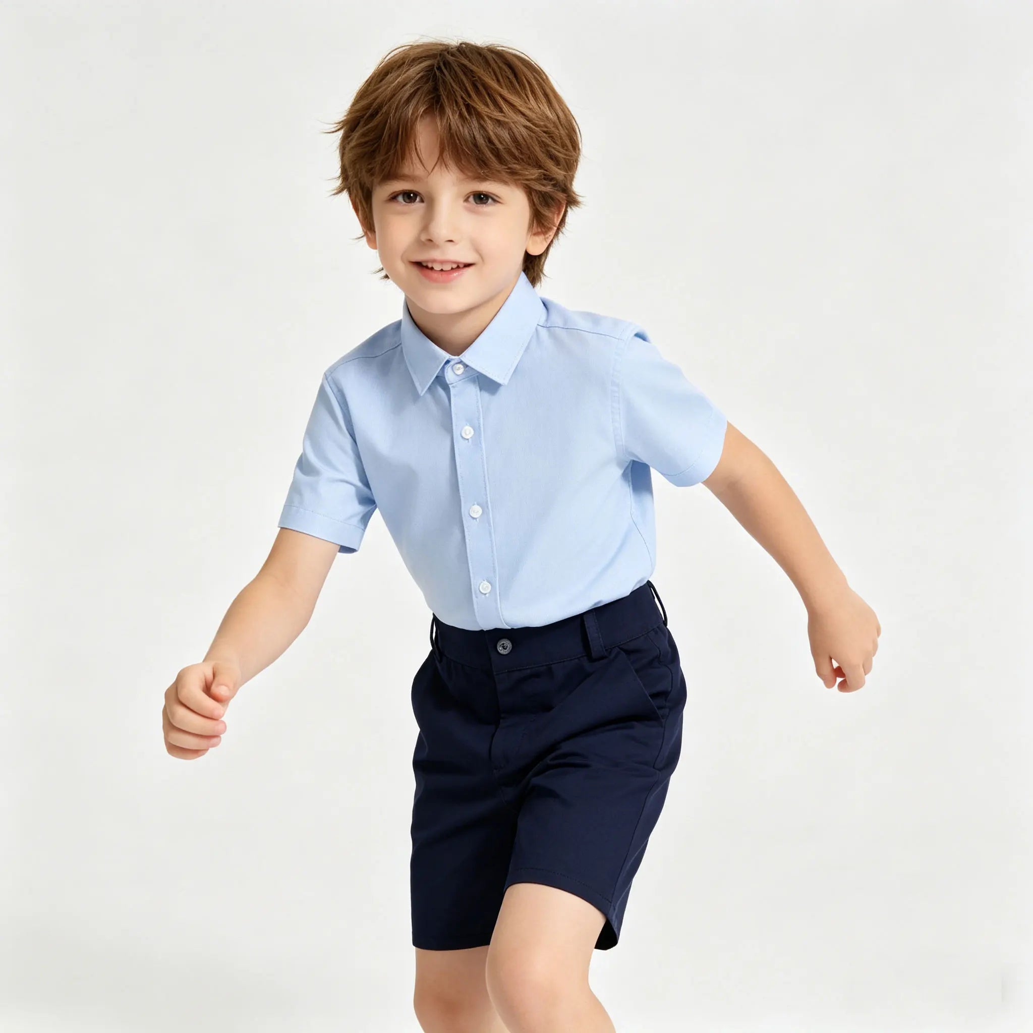 Boys School Uniform Shorts Summer 2026 Anti-Wrinkle No-Iron Formal Shorts for Kids Daily School & Ceremony Children Outfits
