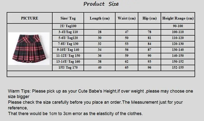 Summer Kids School Skirts for Girls Clothes Cotton School Uniform Teenagers Outfits Spring Children Costumes  6 8 10 12 13 Years