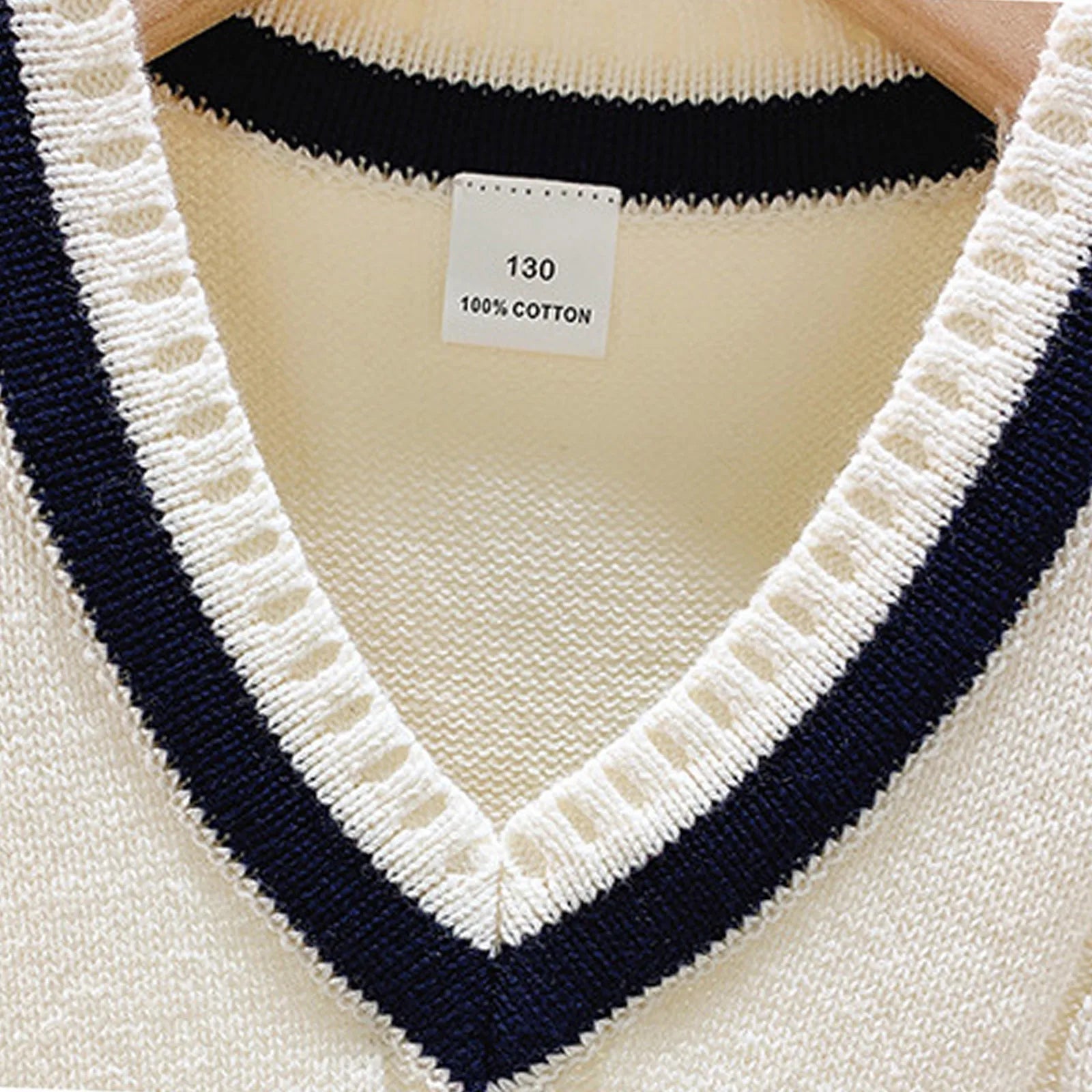 Boys Girls School Uniform Waistcoat Casual Knitted Sweater Vest V Neck Preppy Style Outerwear Children Spring Autumn Clothing
