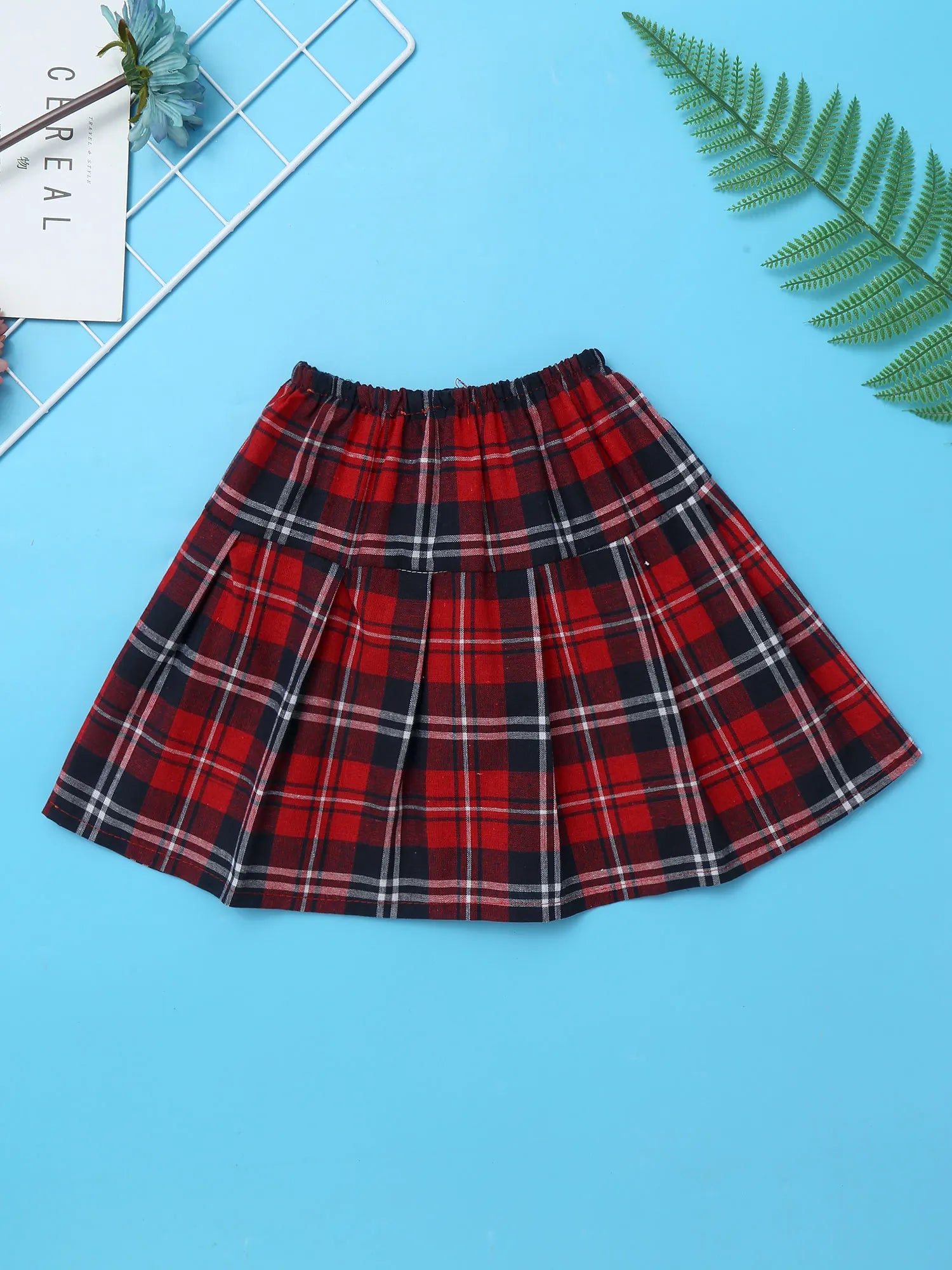 Children Girls Choir Outfits School Uniform Bow Tie Shirt with Suspender Skirt and Socks Schoolgirls Stage Performance Costume