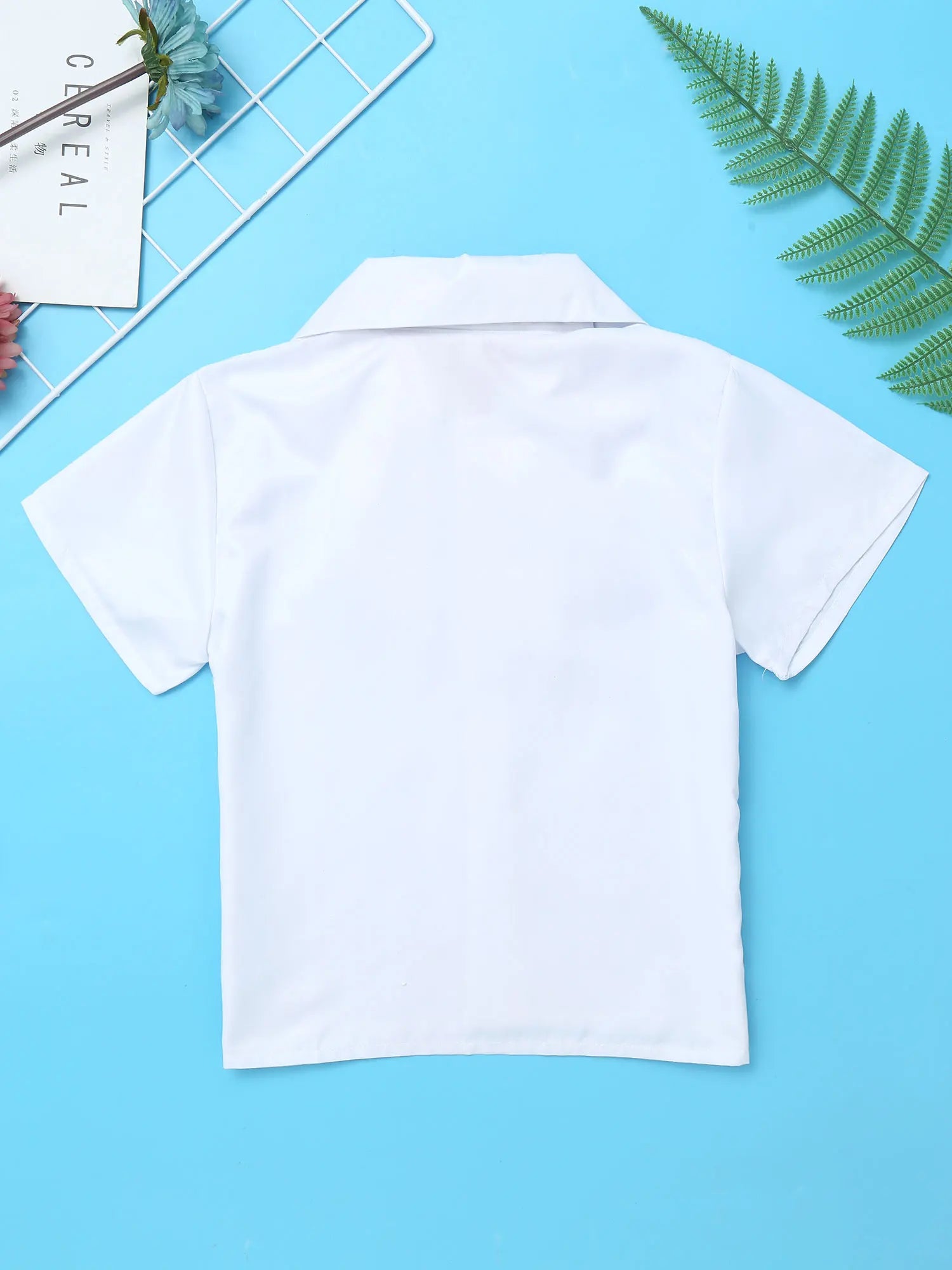 Kids Girls Student School Uniform Shirt Top with Suspenders Skirt Socks Children Choir Stage Performance Suit Schoolgirl Costume
