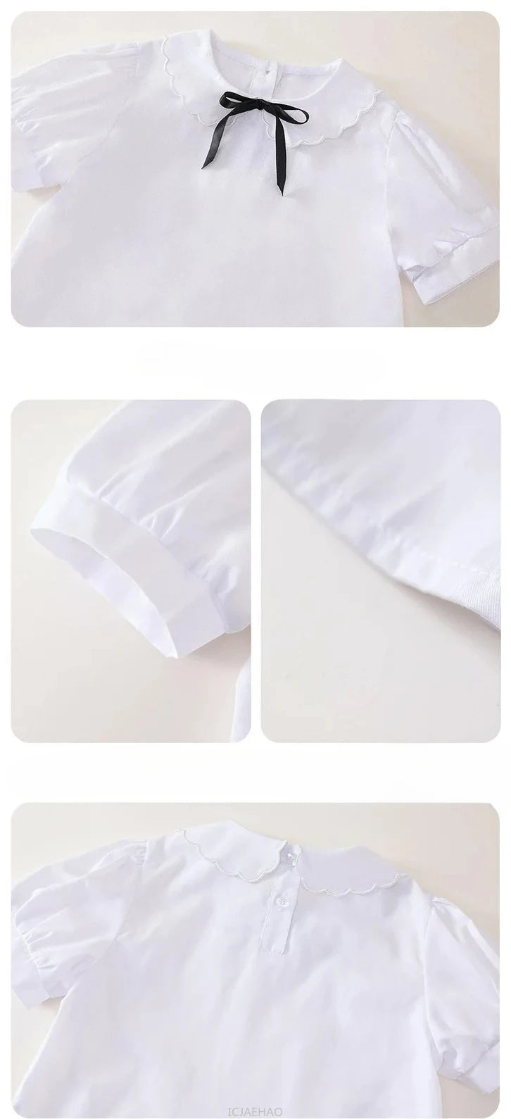 Kids White Blouse Pleated Skirt Sets Sundress Black for Girls Elementary School Student Uniform Suit Blue School Children Dress