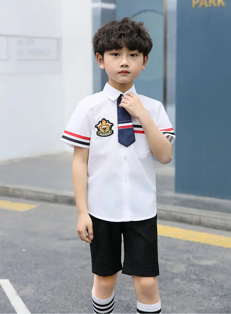Boys' Versatile Lightweight Mid-Length Summer Shorts Children's School Uniform Performance Shorts