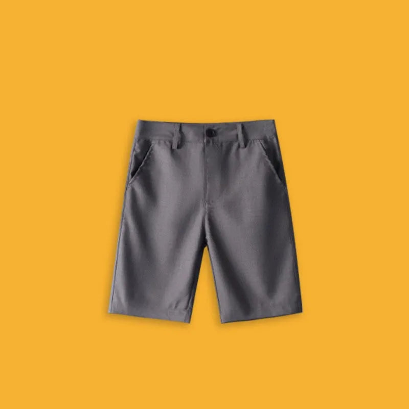 Boys School Uniform Shorts Summer 2026 Anti-Wrinkle No-Iron Formal Shorts for Kids Daily School & Ceremony Children Outfits