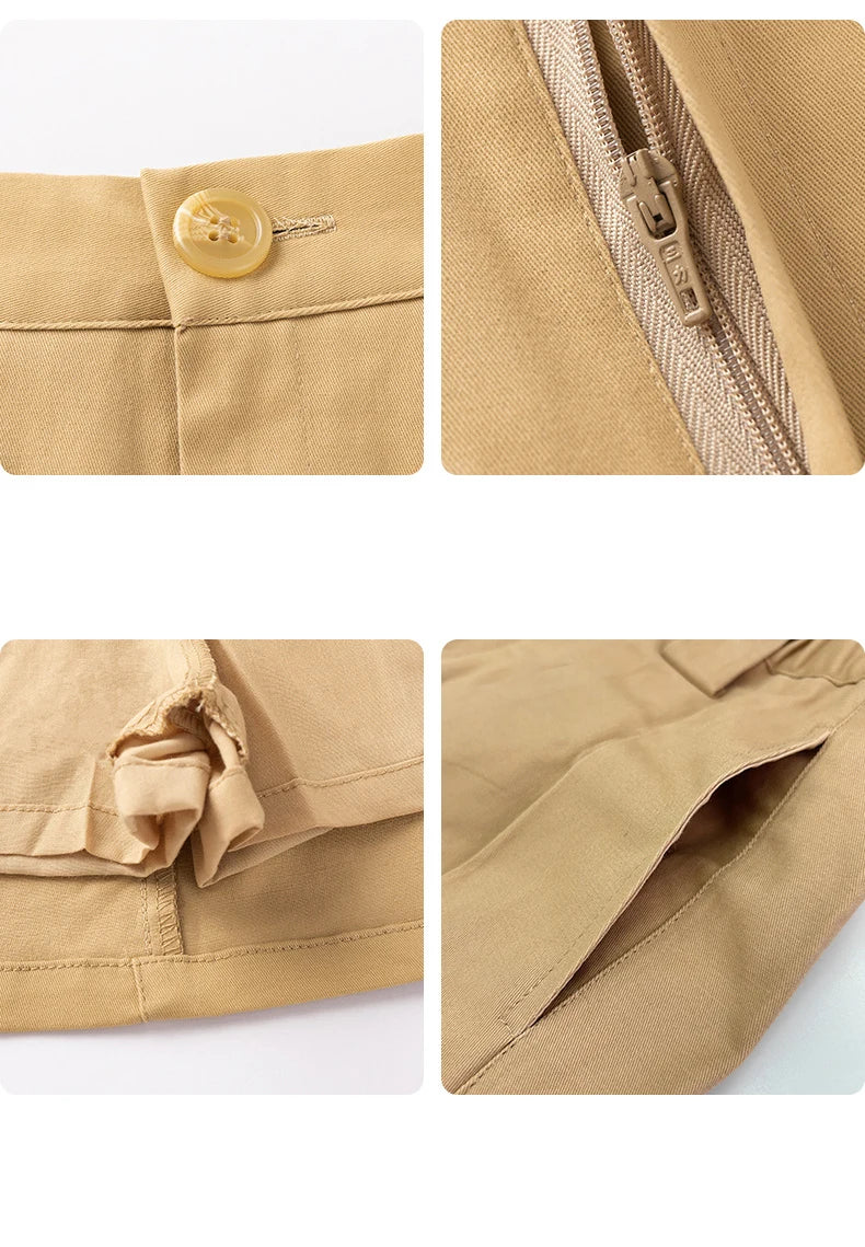 College Preppy Style Kids Uniform Skirt for Girls to School Girl Khaki Pleated Skirt Clothes Elegant Child Uniform For Teenager