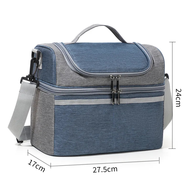 Insulated Lunch Bag Large Lunch Bags For Women Men Reusable Lunch Bag With Adjustable Shoulder Strap