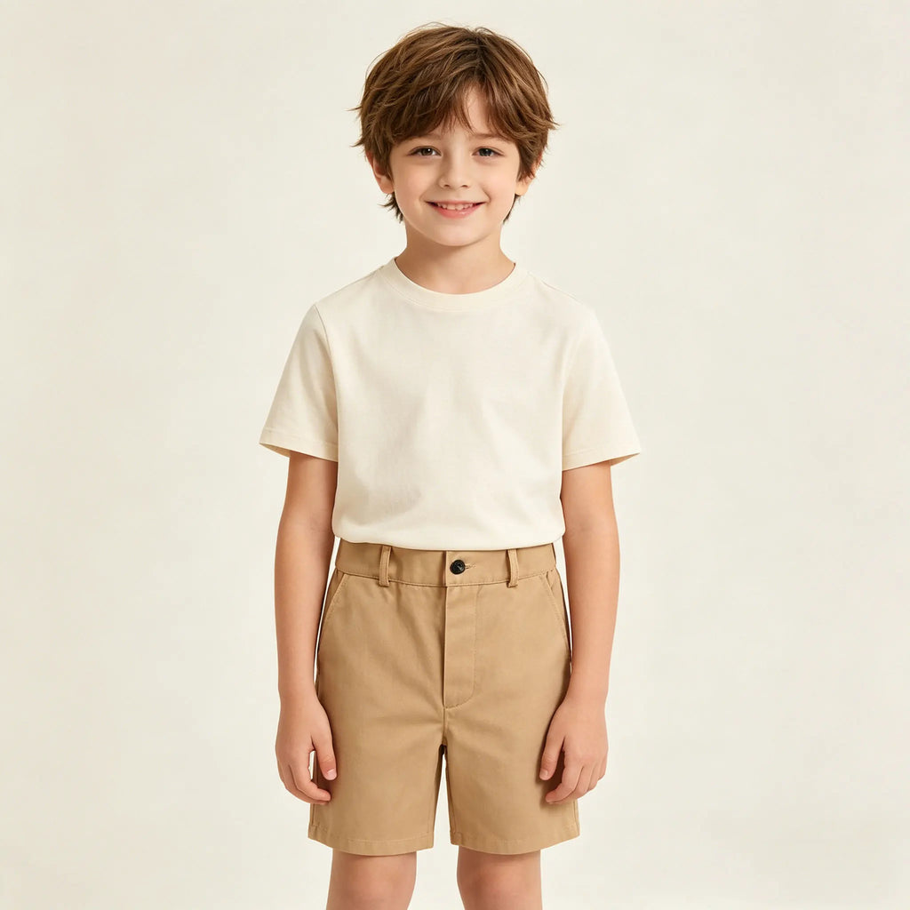Boys School Uniform Shorts Summer 2026 Anti-Wrinkle No-Iron Formal Shorts for Kids Daily School & Ceremony Children Outfits
