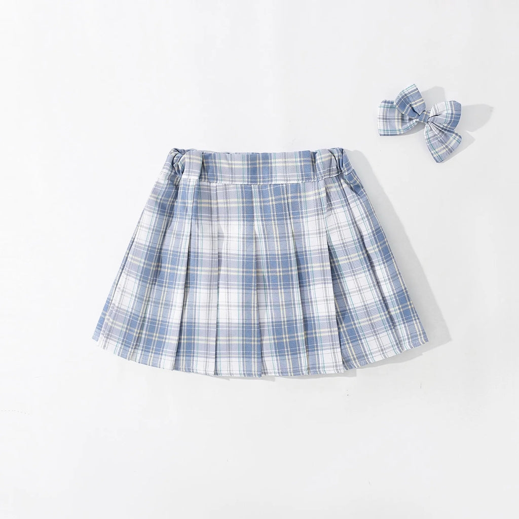 Children's Uniform Short Skirt Girls' School Style Sweet Outdoor Plaid Skirts