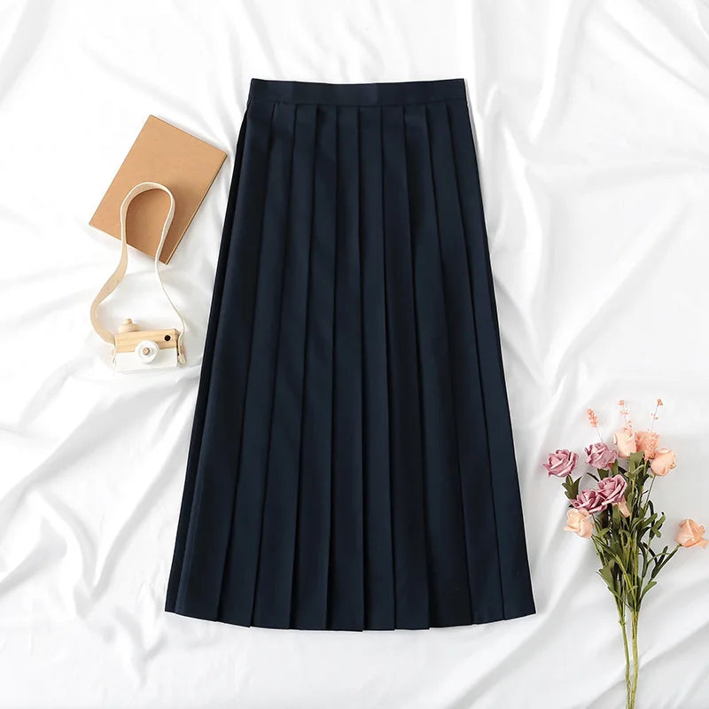 Traditional Versatile JK School Uniform Skirt Japanese Kansai Collar Two-piece Sailor Uniform Academic Style Graduation Outfit