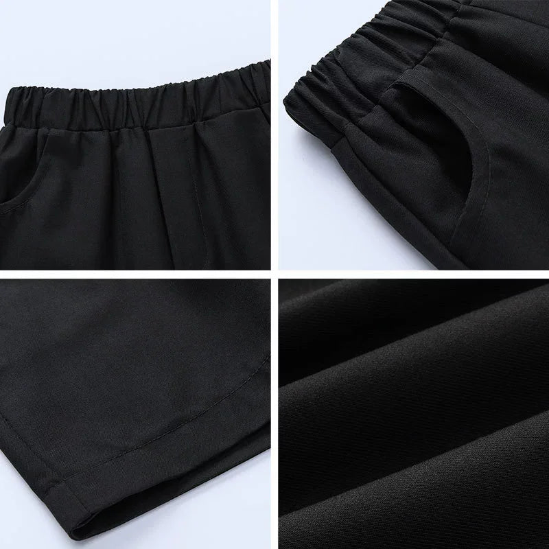 Boys' Versatile Lightweight Mid-Length Summer Shorts Children's School Uniform Performance Shorts