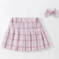 Children's Uniform Short Skirt Girls' School Style Sweet Outdoor Plaid Skirts