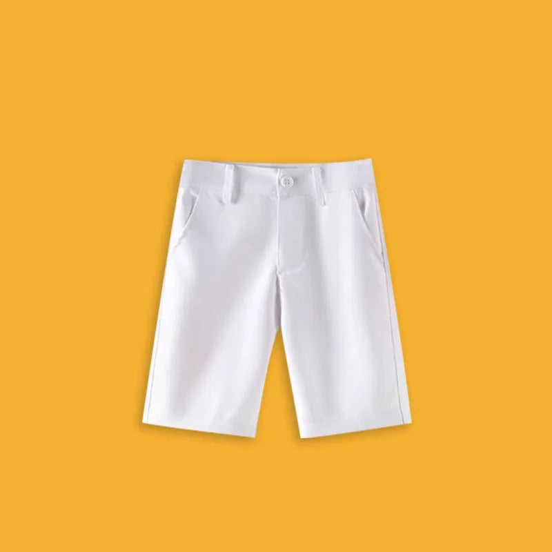 Boys School Uniform Shorts Summer 2026 Anti-Wrinkle No-Iron Formal Shorts for Kids Daily School & Ceremony Children Outfits