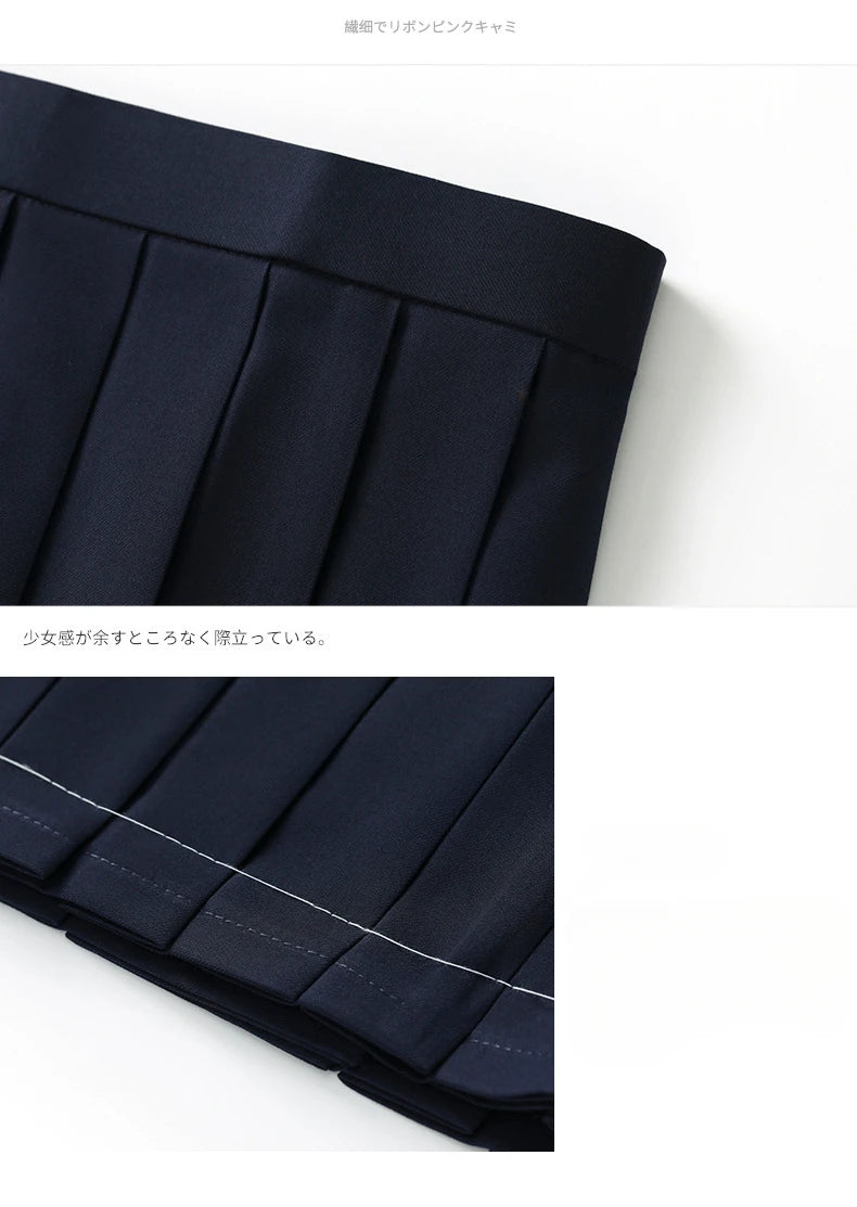Japanese School Uniform Girls Fashion Versatile College Style Fresh Sweet Jk Suit Basic Sailor Suit Female Long-sleeved Suit New