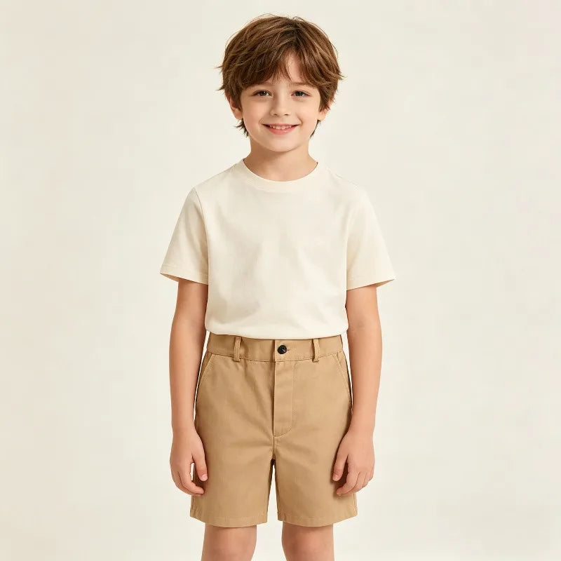 Boys School Uniform Shorts Summer 2026 Anti-Wrinkle No-Iron Formal Shorts for Kids Daily School & Ceremony Children Outfits