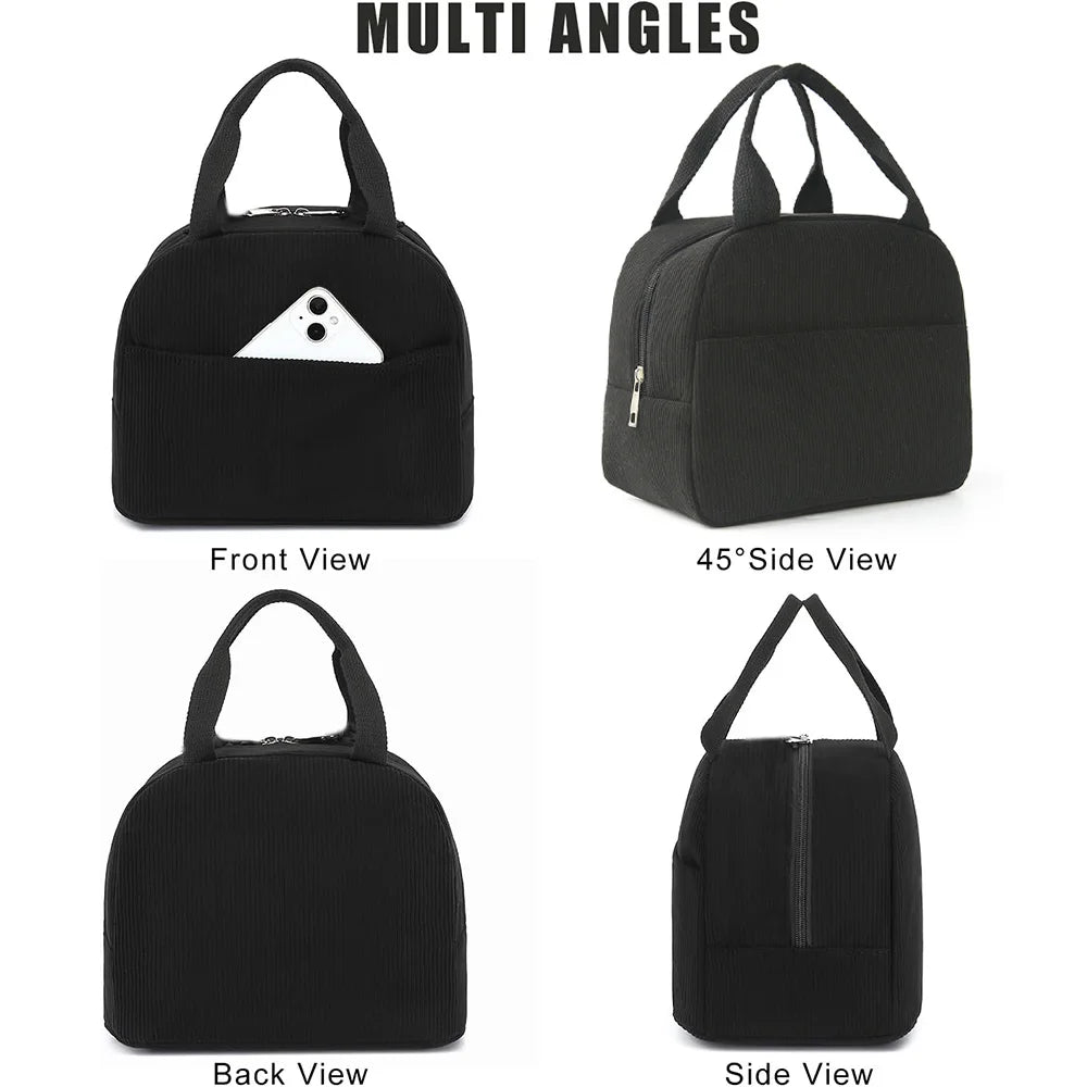 Lunch Bag for Women Men Cute Lunch Bag Insulated Lunch Box with Reusable Lunchbag for Work, Picnic, Beach or Travel