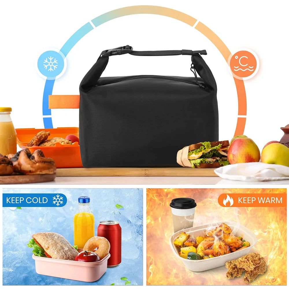 Lunch Bag Fresh Keep Lunch Box, Leakproof Cooler Bag, Food Lunch Containers, Lunch Tote Bags, for Work, Office, Picnic, Travel