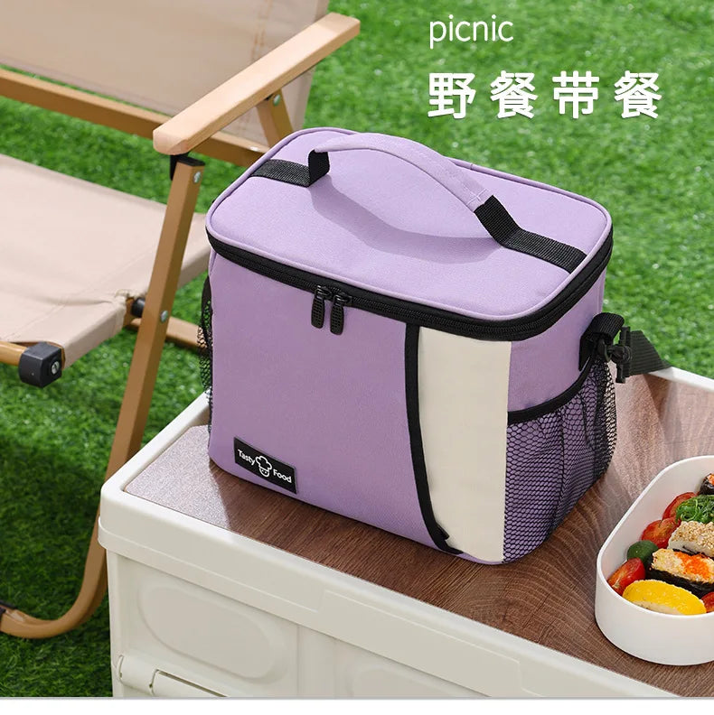 Insulated Lunch Bag Large Lunch Bags For Women Men Reusable Lunch Bag With Adjustable Shoulder Strap