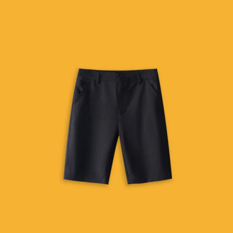Boys School Uniform Shorts Summer 2026 Anti-Wrinkle No-Iron Formal Shorts for Kids Daily School & Ceremony Children Outfits