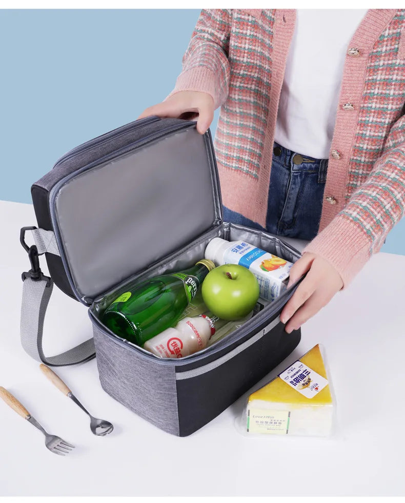 Insulated Lunch Bag Large Lunch Bags For Women Men Reusable Lunch Bag With Adjustable Shoulder Strap