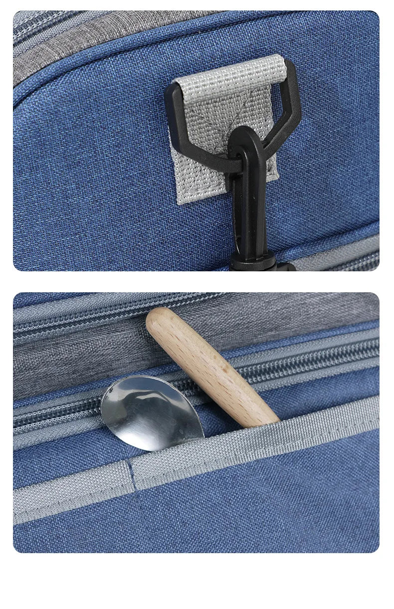 Insulated Lunch Bag Large Lunch Bags For Women Men Reusable Lunch Bag With Adjustable Shoulder Strap