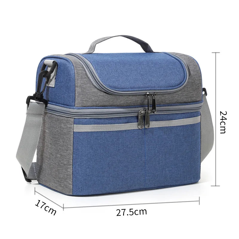 Insulated Lunch Bag Large Lunch Bags For Women Men Reusable Lunch Bag With Adjustable Shoulder Strap