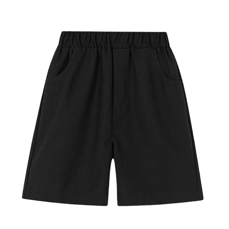 Boys' Versatile Lightweight Mid-Length Summer Shorts Children's School Uniform Performance Shorts