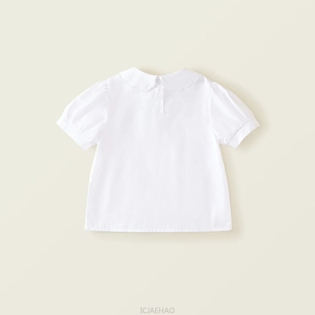 Kids White Blouse Pleated Skirt Sets Sundress Black for Girls Elementary School Student Uniform Suit Blue School Children Dress