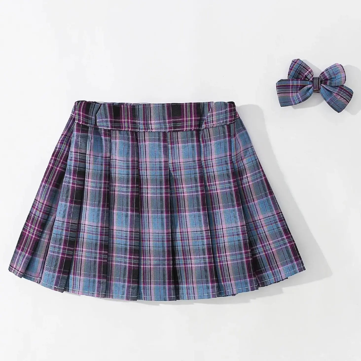 Children's Uniform Short Skirt Girls' School Style Sweet Outdoor Plaid Skirts