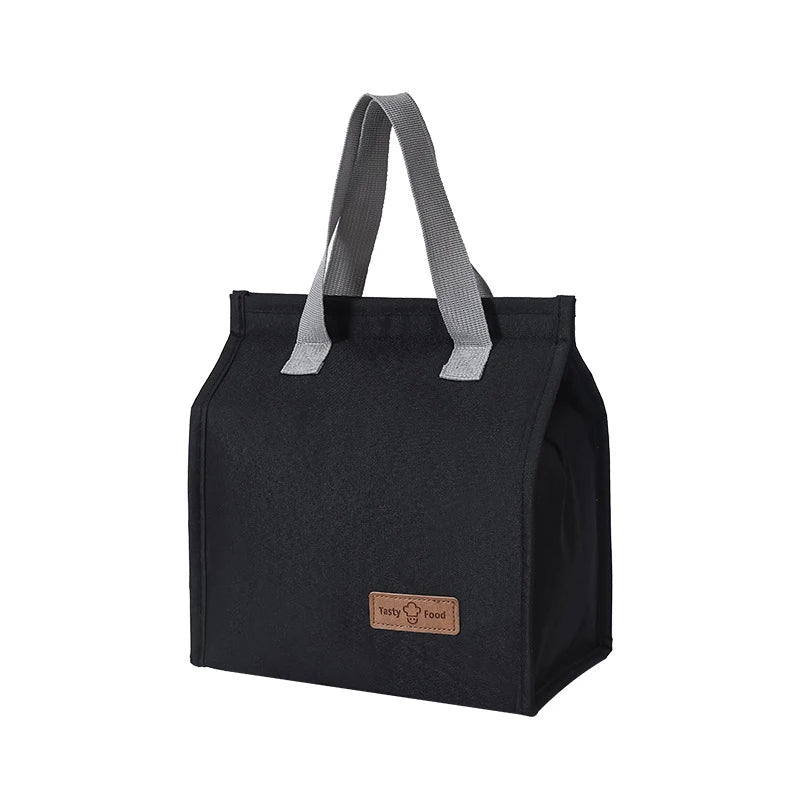 Saco de Almoço com Isolamento Térmico Lancheira de Armazenamento Bolsa de Mão Cor Sólida Multifuncional Lancheiras Infantis para Escola Bolsa de Comida para Piquenique Novo