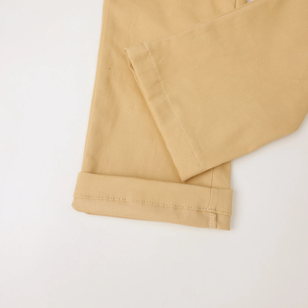Boys' Khaki Pull-On Pants – Elastic Waist, Soft Fabric, Perfect for School & Play, Easy to Wear & Move In