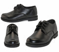 Easy USA Boys' Lace-Up Black Oxford Dress & School Shoes