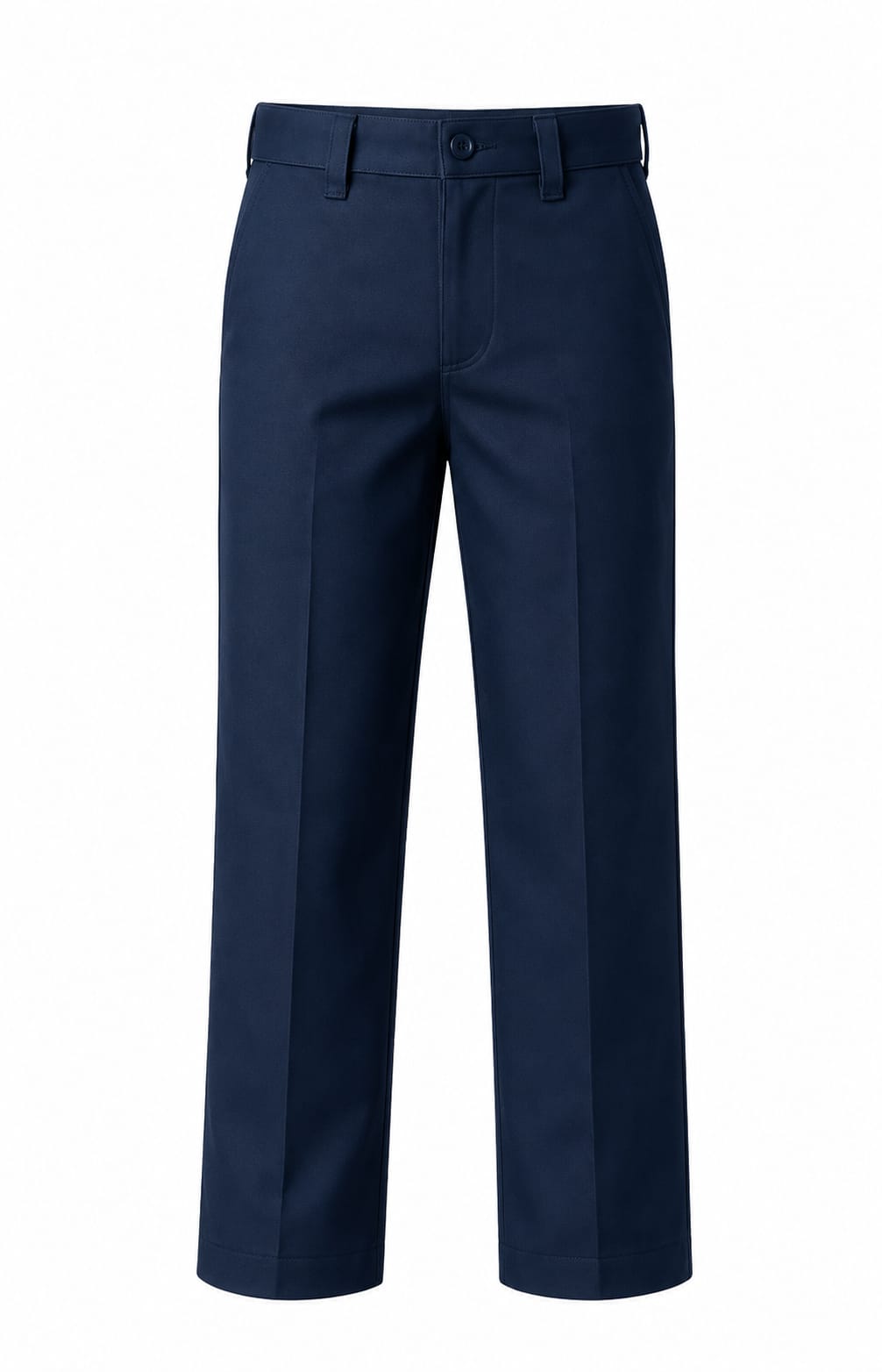 Boys' Flat-Front Straight-Leg Uniform Pants – Khaki & Navy